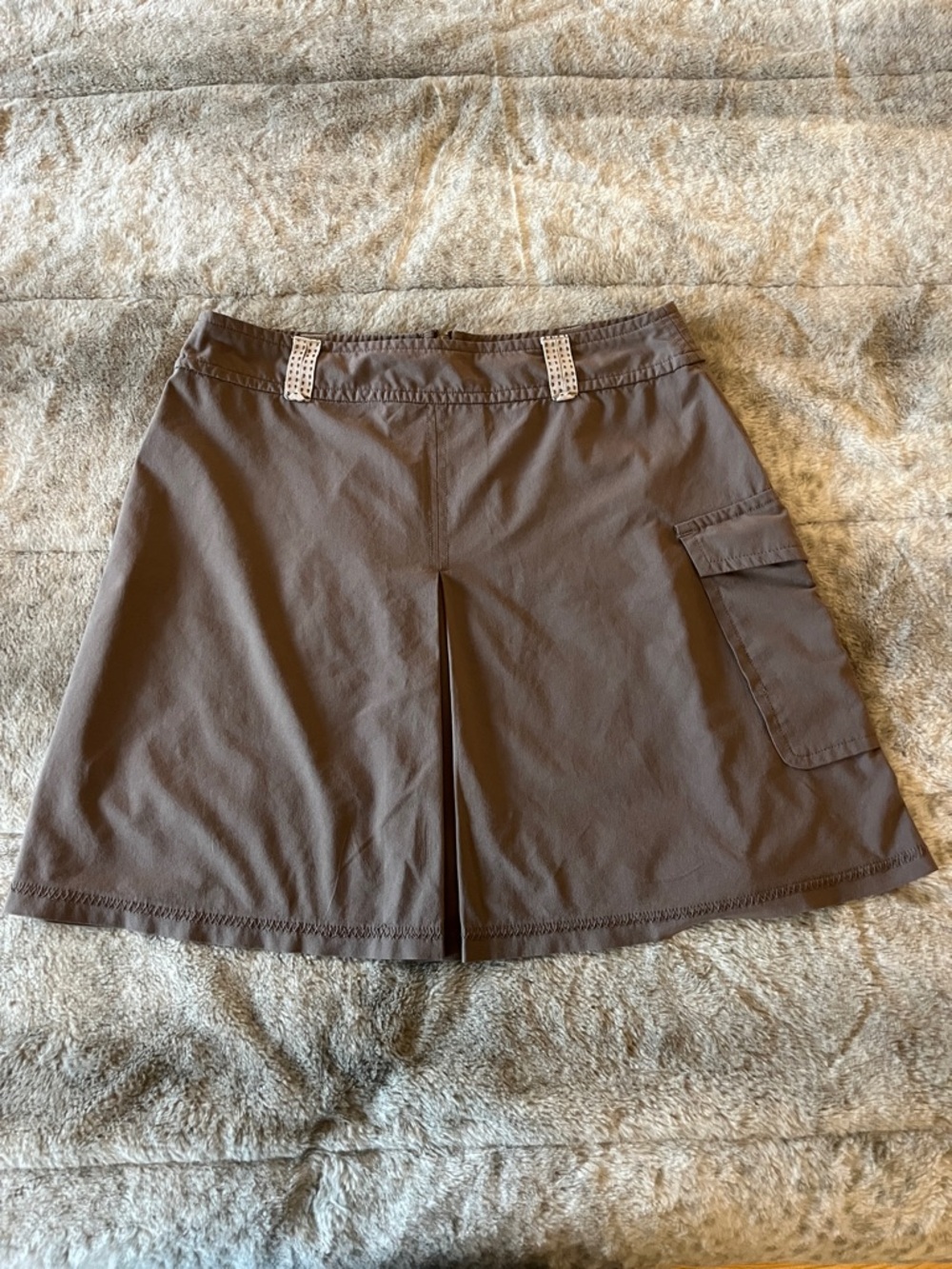 Title Nine Gray Cargo Skort with Front Pleat